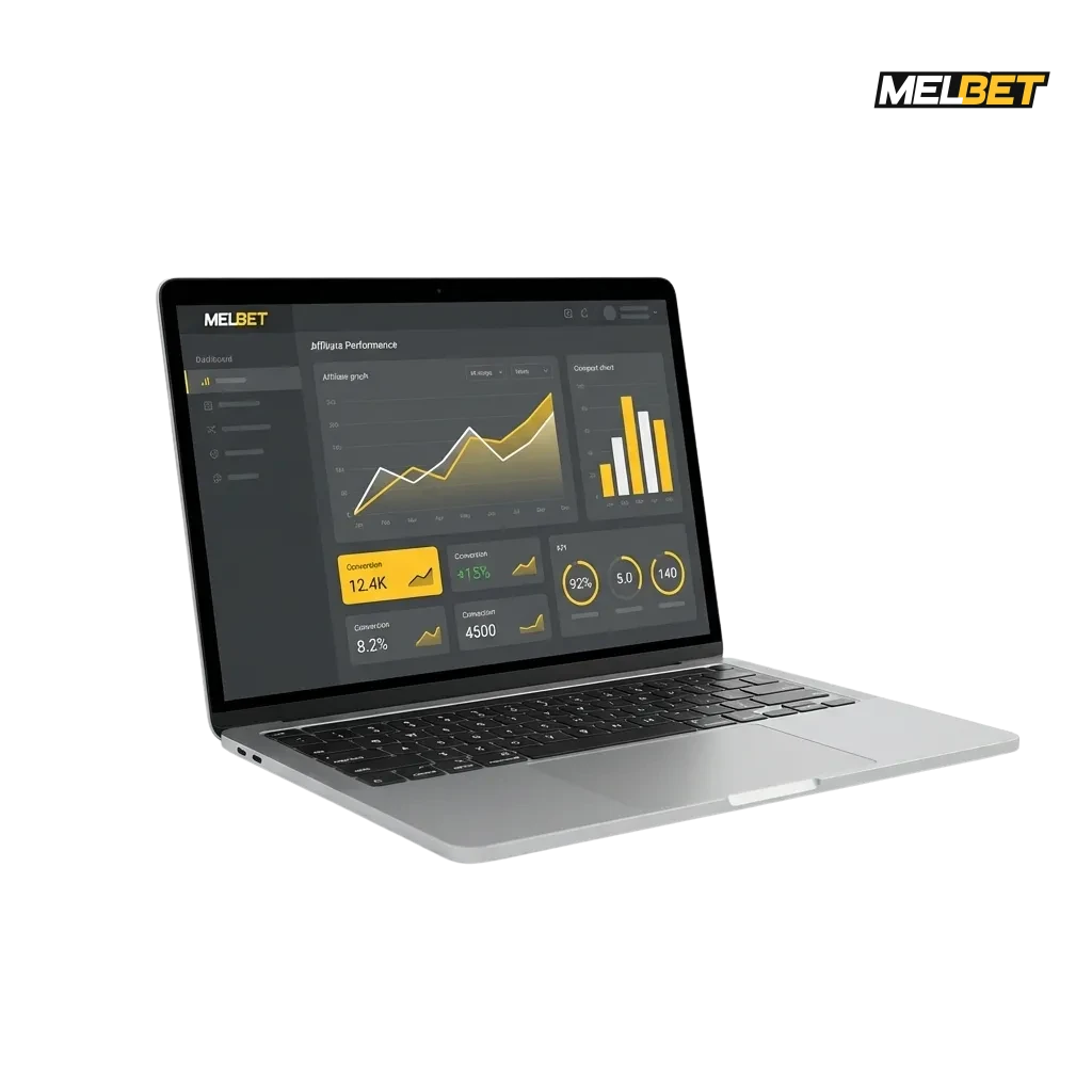 Melbet Affiliate Program banner promoting commissions, Canadian payment methods, and dedicated manager support