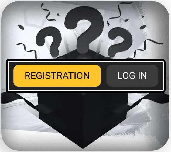 Registration and login button