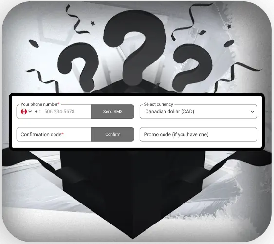 Entering personal details in the registration field